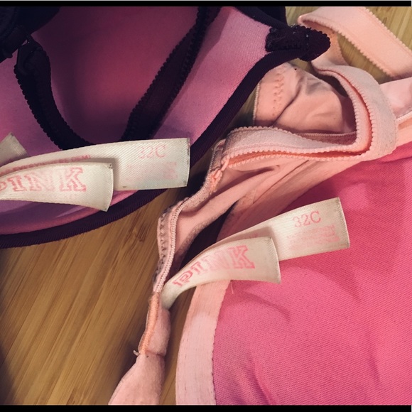 BUNDLE of 4 PINK t-shirt bras • 32C • 👙 - Picture 3 of 8